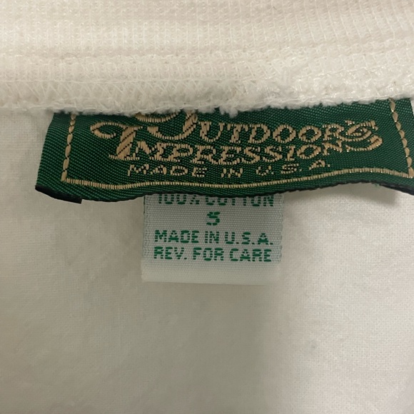 Outdoor Impressions 90s Vintage unisex jacket. Size small. 100% cotton Earth Day - Picture 3 of 6